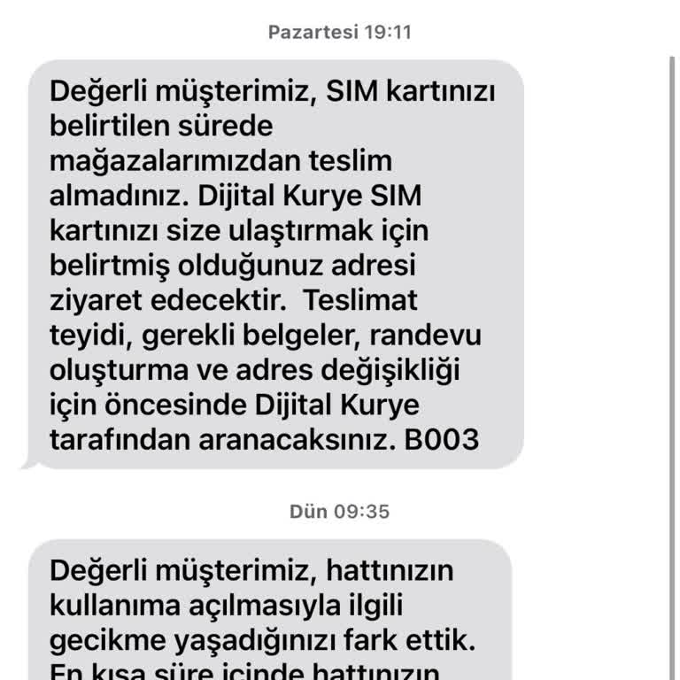 Vodafone Geçişinde Yaşanan Gecikme Ve Mağduriyet