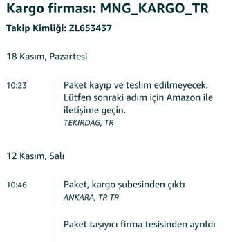 Kayıp Kargo Ve Amazon Türkiye'nin Sessizliği