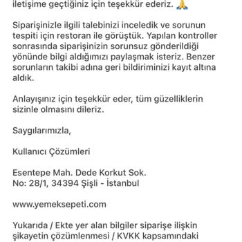 Teslim Edilmeyen Sipariş Ve Çözülmeyen Şikayet Süreci