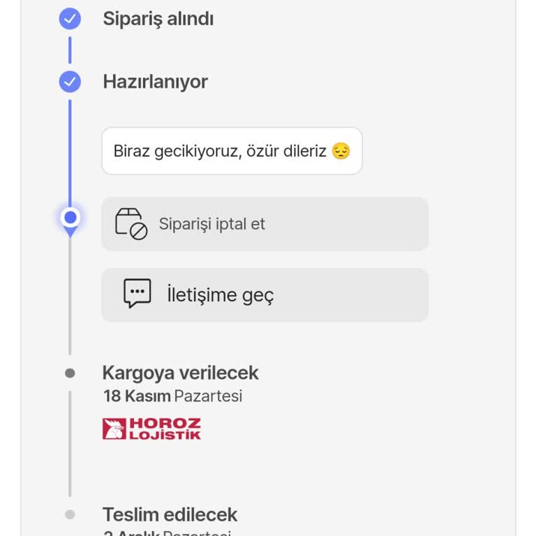 Kargoya Verilmeyen Ürün Ve Yetersiz Müşteri Hizmeti