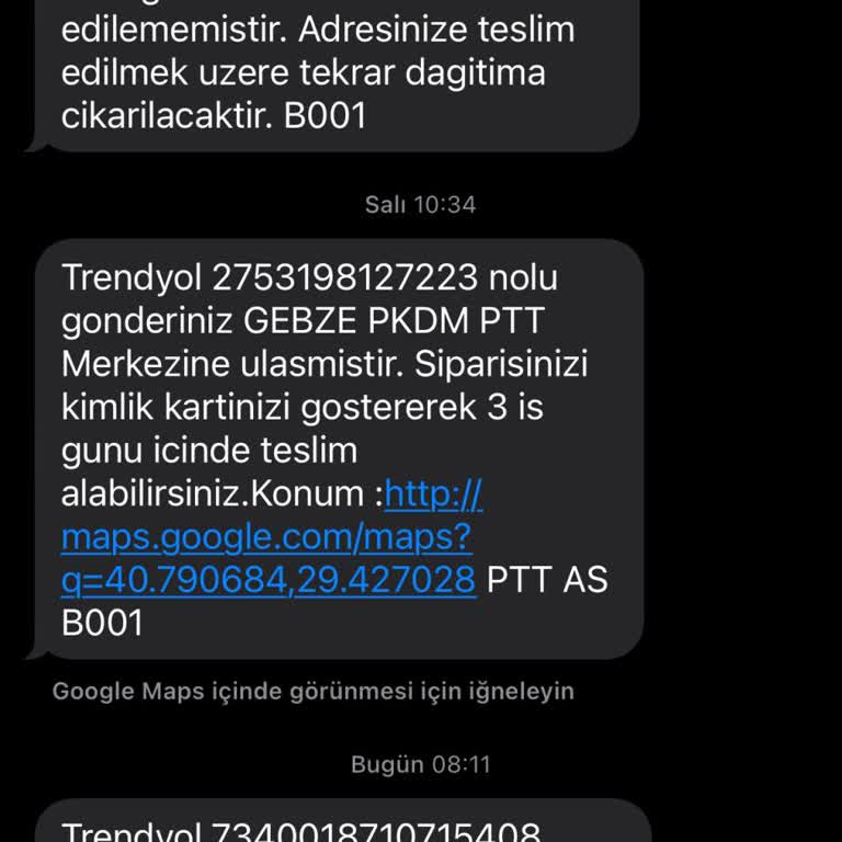 PTT Kargo'nun Teslimat Sorunu