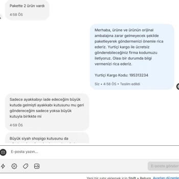 İade Sürecinde Yetersiz Müşteri Hizmetleri