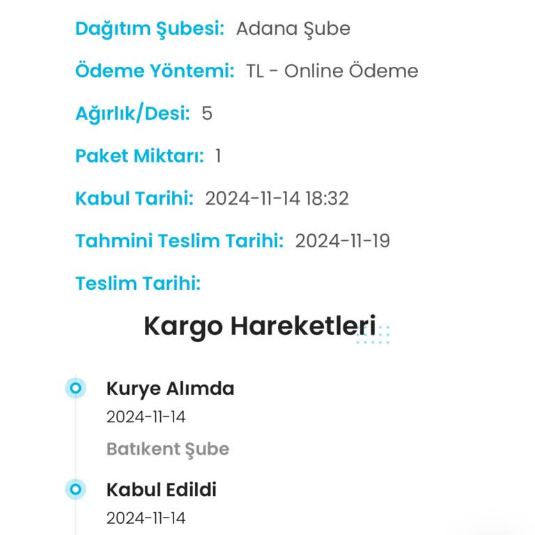 Kargoist'in Kaybolan Ürün Ve Yanıltıcı Süreç Sözü
