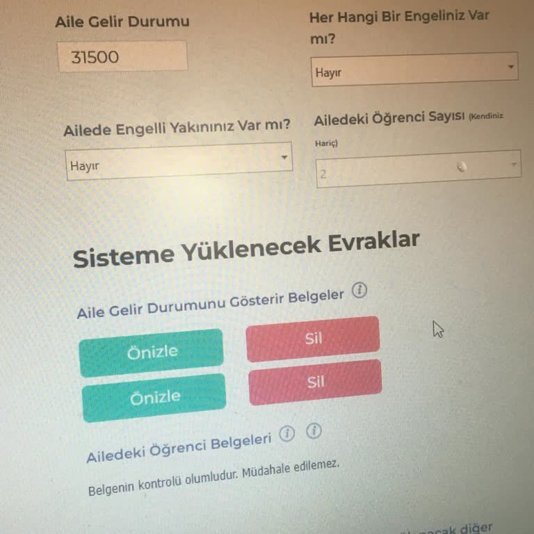 İBB Burs Başvurusunda Evrak Yükleme Sorunu