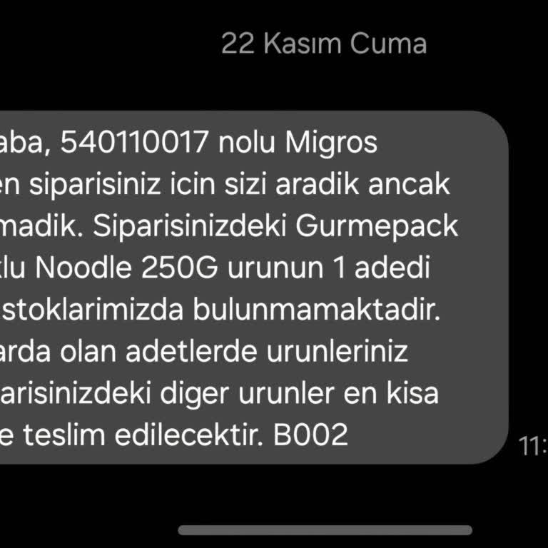 Migros Hemen'de Stok Sorunu Ve İptal Edilen Siparişler