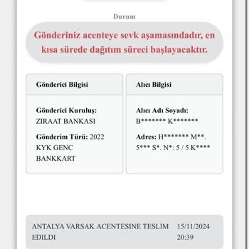 Kart Teslimatında Uzayan Bekleyiş