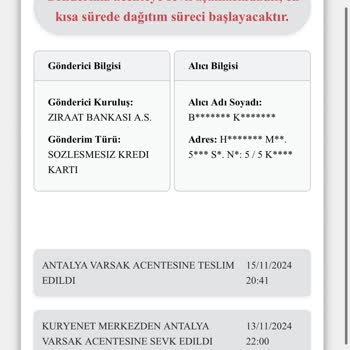 Kart Teslimatında Uzayan Bekleyiş