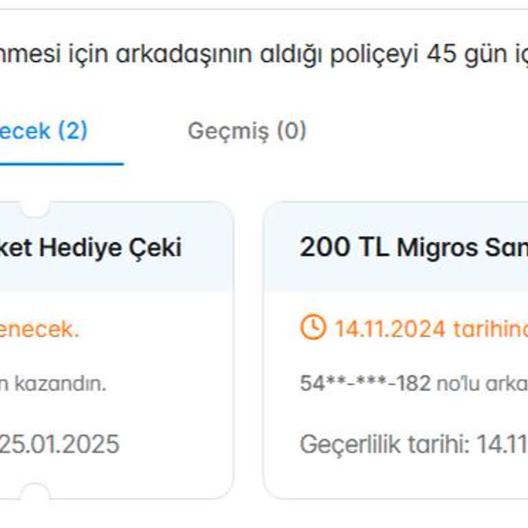 Sigortam.net Hediye Çeki Mağduriyeti