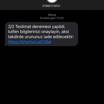 Şüpheli Mesajlarla Karşılaşan Müşteri Deneyimi