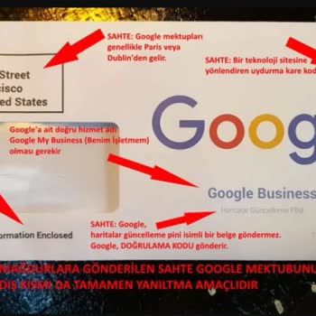 Google Adı Kullanılarak Yapılan Yanıltıcı Ve Hukuksuz Faaliyetler