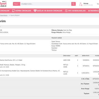 Sipariş Sonrası İletişimsizlik Ve Ürün Teslimatı Sorunu