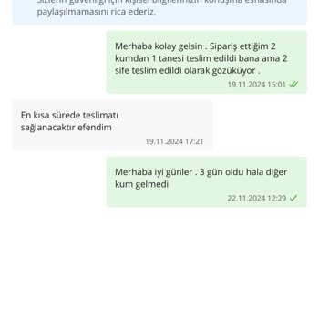 Eksik Teslimat Ve Yanıltıcı Bilgilendirme