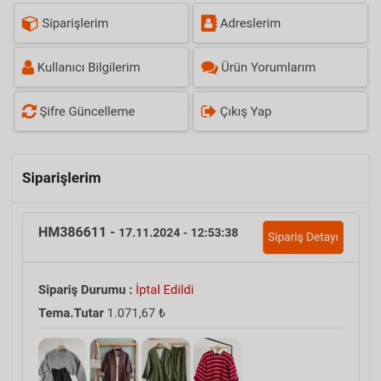 İade Edilmeyen Sipariş Ücreti Mağduriyeti