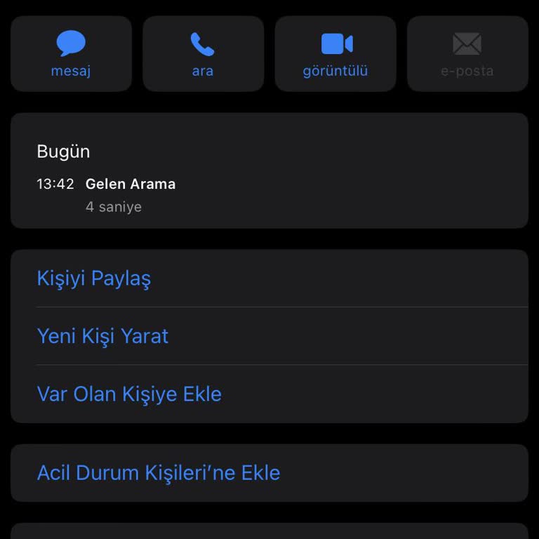 Cevapsız Arama İle İlgili Şüpheli Durum