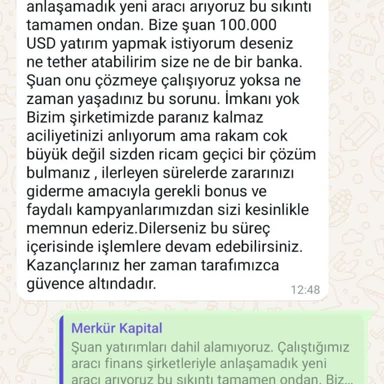 Merkür Capital'den Ödeme Sorunları Ve İletişim Eksikliği