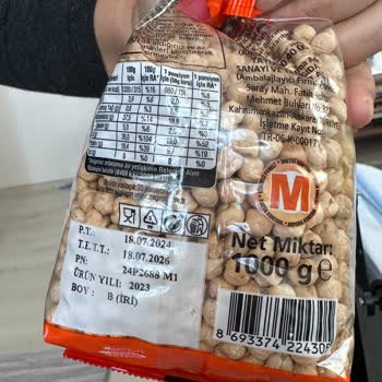 Migros Sanal Market'ten Gelen Böcekli Nohut Şikayeti