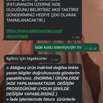 Askı Nişantaşı'nda İade Sorunu Ve Kötü Müşteri Hizmetleri