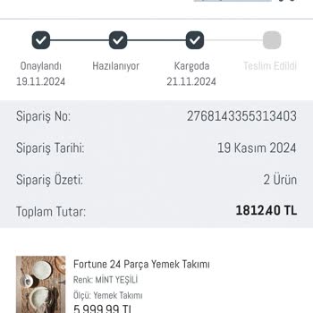 Eksik Ürün Teslimatı Ve Bilgi Yetersizliği