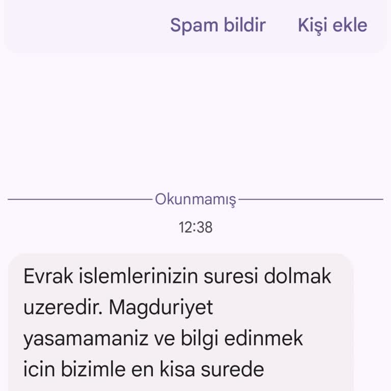 Asılsız Hukuk Bürosu Mesajlarıyla Mağduriyet
