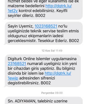 Kullanılmayan Dönem İçin Fatura İadesi Talebi