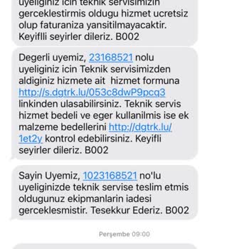 Kullanılmayan Dönem İçin Fatura İadesi Talebi