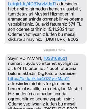 Kullanılmayan Dönem İçin Fatura İadesi Talebi