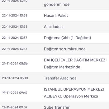 Kargo Teslimatında Sürekli Gecikme Ve Yanlış Yönlendirme