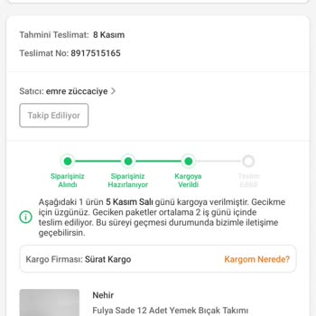 Sürat Kargo İle Yaşanan Sürekli Gecikme Problemi