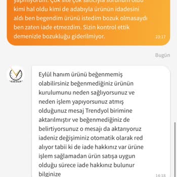 Bozuk Ürün Ve İade Sorunu