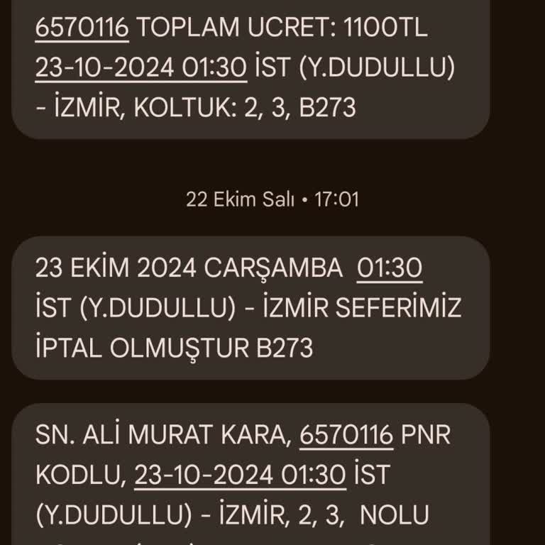 İptal Edilen Sefer Ve Geciken İade Süreci