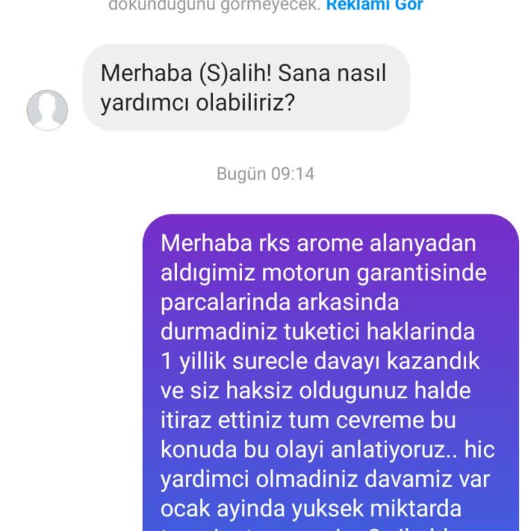 RKS Arome İle Yaşanan Hayal Kırıklığı Ve Destek Eksikliği