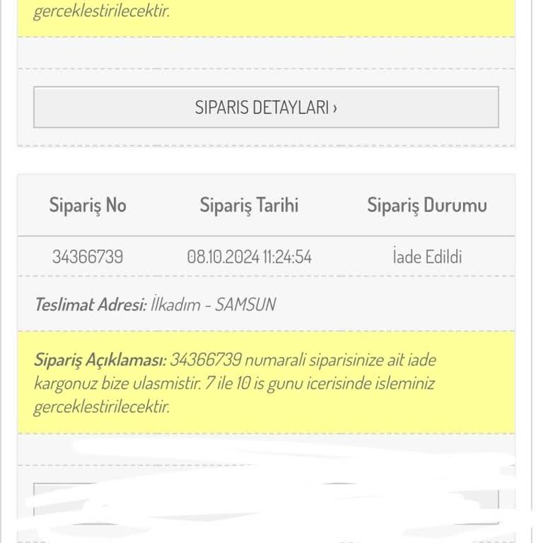 Sefamerve'den İade Sürecinde Yaşanan Sorunlar