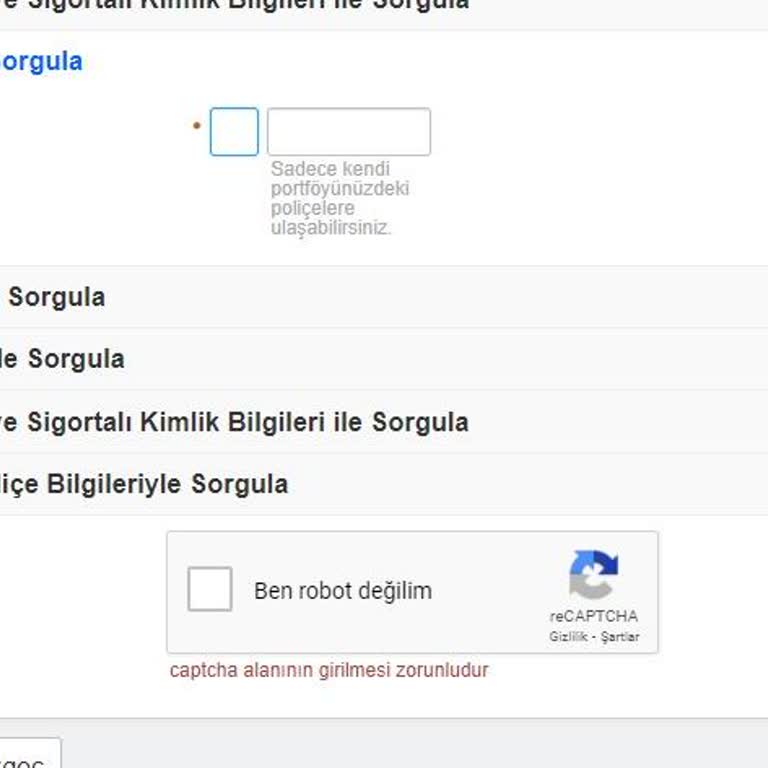 Tramer Sorgusunda Robot Olmama Sorunu