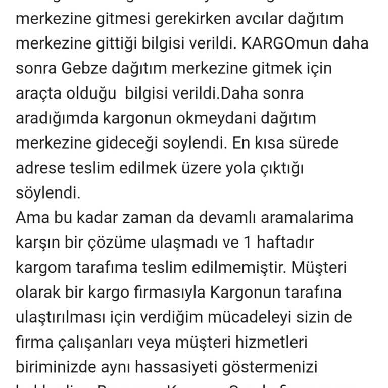 Kargom Sende Firması Kargomu Kaybetti!