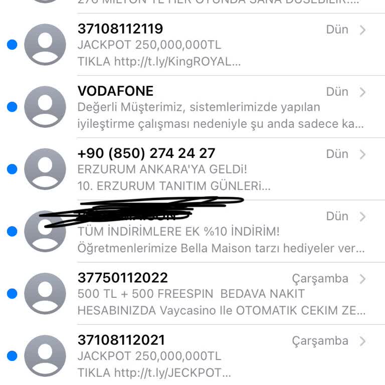 Günlük Gelen Mesaj Yağmuru: Numaramız Satıldı Mı?