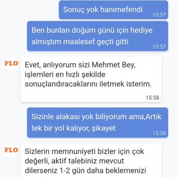 FLO'dan Sipariş Gecikmesi Ve İletişim Sorunları