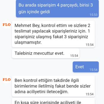 FLO'dan Sipariş Gecikmesi Ve İletişim Sorunları