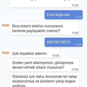 FLO'dan Sipariş Gecikmesi Ve İletişim Sorunları