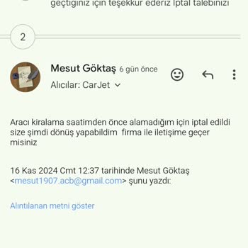 Carjet İle Araç Kiralama Kabusu