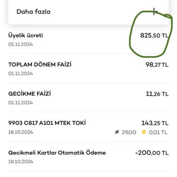 Yıllık Kart Ücreti İadesi Talebi