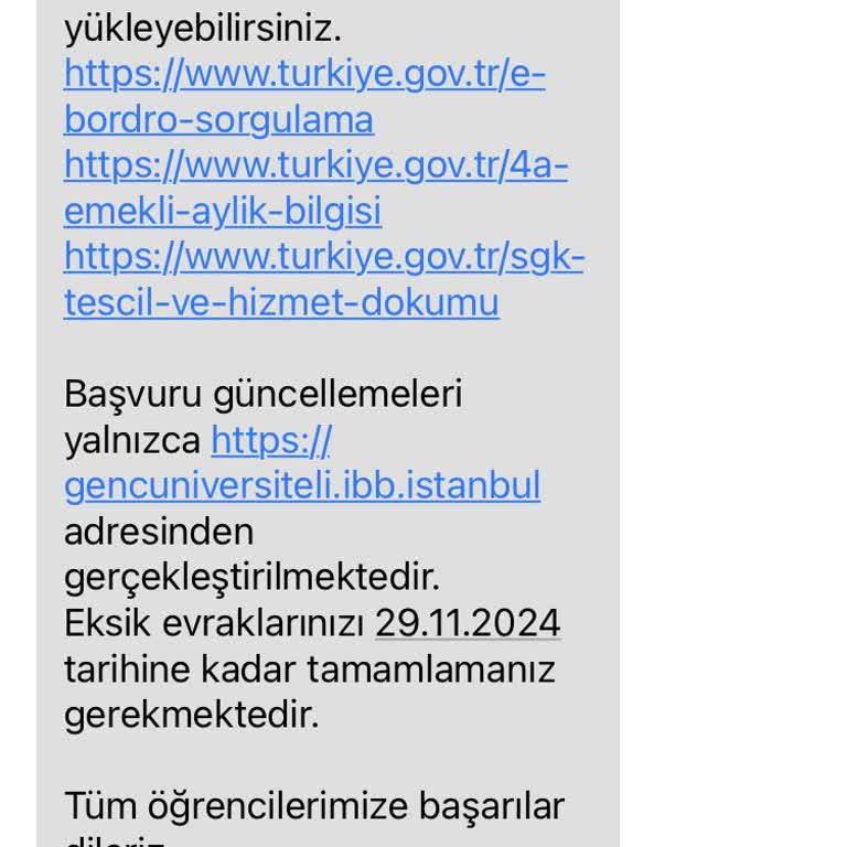 Burs Başvurusunda Gelir Belgesi Sorunu