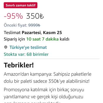 Amazonpalet Yanıltmacası!