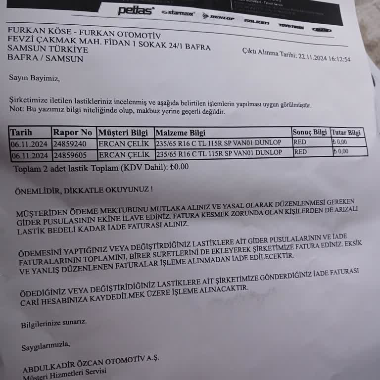 Lastik Sorunu: Tüketici Mağduriyeti