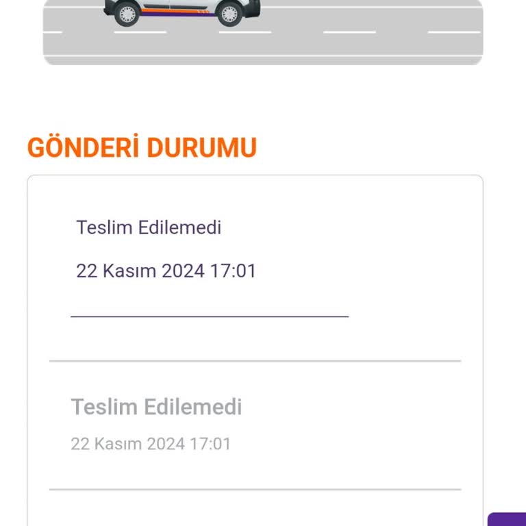 Kargom Teslim Edilmeden İade Edildi