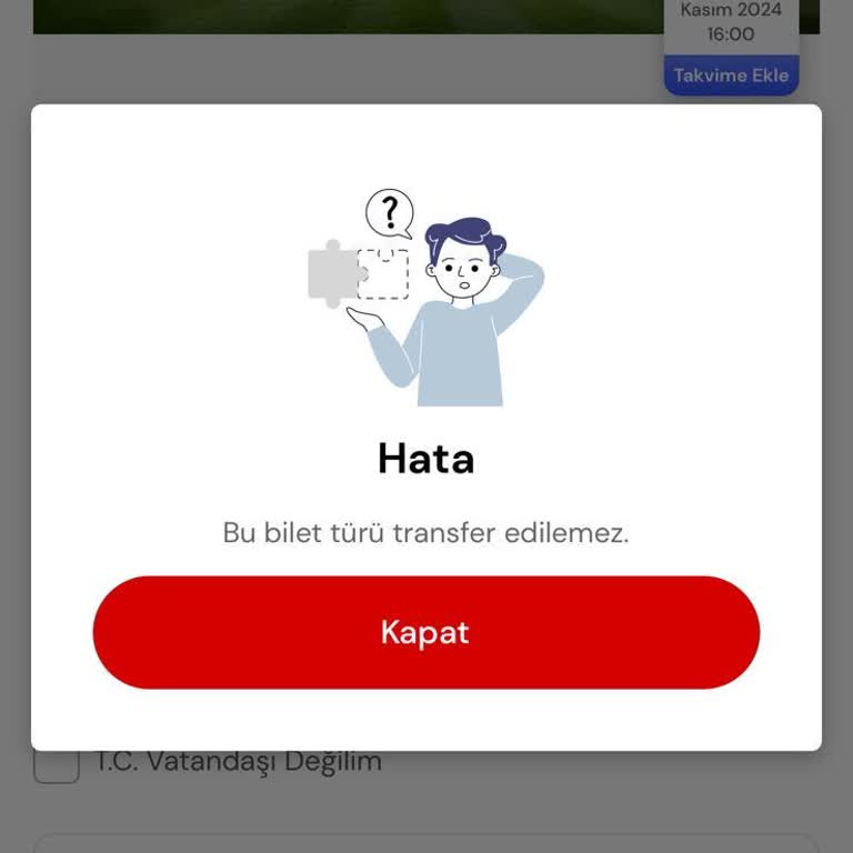 Bilet Transferi Sorunu Ve Müşteri Hizmetleri Yanıt Eksikliği
