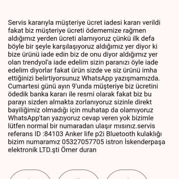 Anker Türkiye'nin Teknik Destek Ve İade Sürecindeki Aksaklıklar
