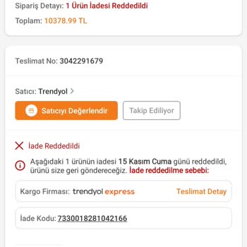 Trendyol'dan Alınan Telefon IMEI Klonlaması Mağduriyeti