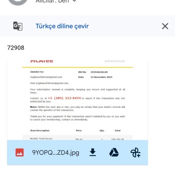 Yetkisiz McAfee Faturası: Acil Çözüm Bekliyorum