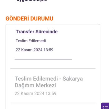 Eksik Adres Bilgisi Nedeniyle Teslim Edilmeyen Kargo