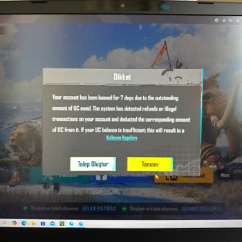 PUBG Mobile'da Hatalı Harcama Ve Hesap Banı Sorunu